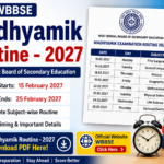মাধ্যমিক রুটিন ২০২৭ PDF